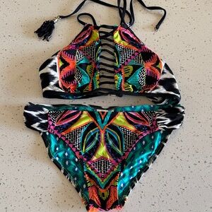 Trina Turk Multicolor Patterned Bikini